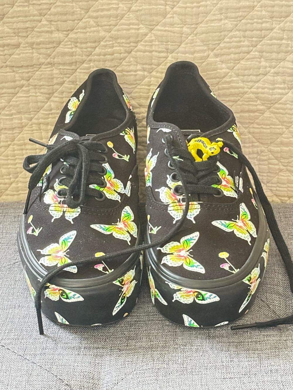 VANS STACKED FORM MORPH BLACKOUT GLOW in the dark SHOES, size 8M/9.5W